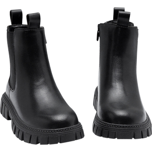 巴拉巴拉童鞋儿童靴子男童女童马丁靴防滑秋冬短靴潮流工装风舒适