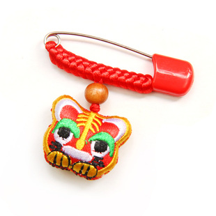 蛇年婴儿童宝宝孕妇压惊别针防惊吓小老虎护身符挂件随身安全胸针