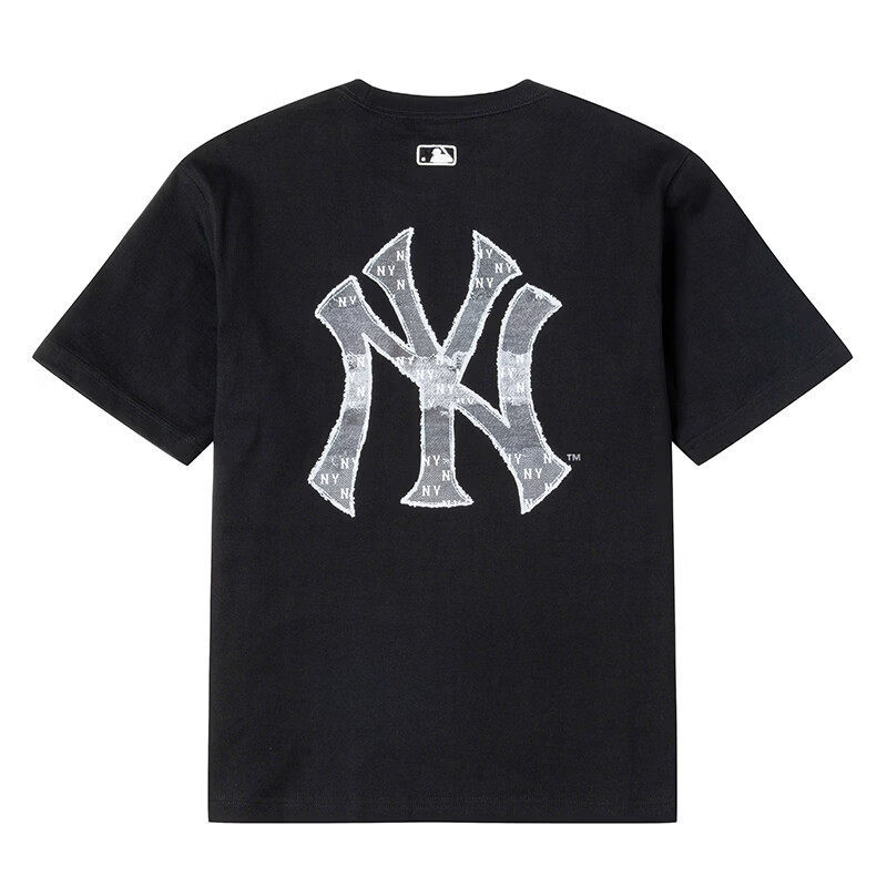 MLB短袖男女装夏季新款老花半袖大logo情侣上衣运动T恤3ATSM0663