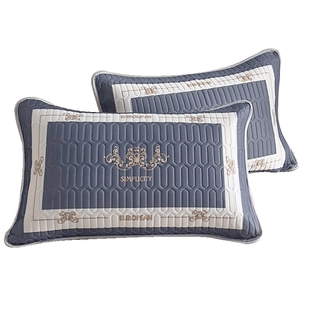 夏季乳胶凉席枕套一对家用冰丝整头枕头套成人枕席枕芯内胆套夏天