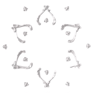 法式石膏拼花灯盘吊顶线条造型镂空花角浮雕立体欧式雕花圆盘装饰