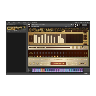 一键即兴节奏乐句生成合成器