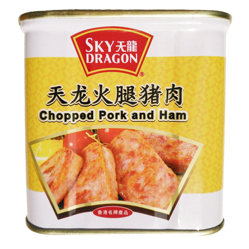 香港茶餐厅天龙牌即食金华火腿