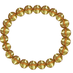 天然巴西金发晶手链 钛晶满钛晶黄发晶多圈民族风108颗男女情侣款