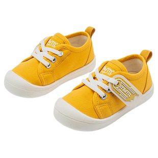 m1m2西班牙童鞋宝宝学步鞋宽头一脚蹬女童幼儿室内鞋男童彩标布鞋