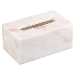 SHEEN石韵 天然大理石纸巾盒创意抽纸收纳盒高级感家居装饰摆件