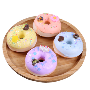 仿真甜甜圈模型水果蛋糕面包婚庆装饰道具摄影车展早教橱窗玩具