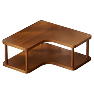 桌面置物架桌上转角书架家用书桌多层收纳架子办公桌工位改造神器