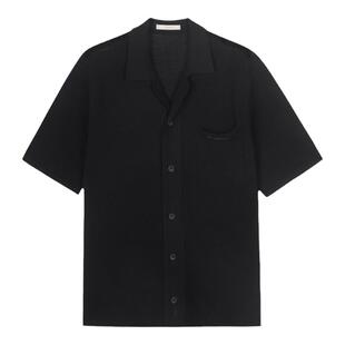 RESIMPLE简单点宽松基础款纯色上衣重磅夏季新款潮牌短袖衬衫0510