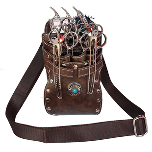 发型师腰包剪刀包斜挎个性创意新款美发工具包宠物美容剪包多功能