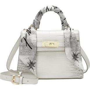 【专柜】Cuud2026凯丽包mini二代真皮鳄鱼纹凯莉包小众手提包斜