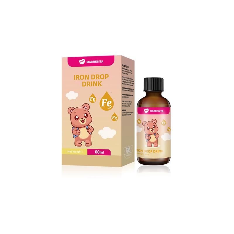 瑪西塔鈣鐵鋅劑嬰幼兒童寶寶口服液體原裝進口螯合滴劑60ml/瓶