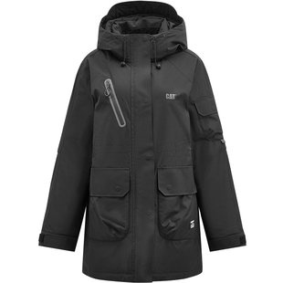 【三防】CAT卡特25冬季女士新品户外风格中长款羽绒服商场同款