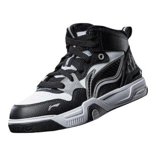 商场同款|李宁儿童高帮加绒板鞋二棉鞋SKATE 80S V5运动鞋男童鞋