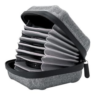 JJC 滤镜收纳包大容量收纳4片10片装≤67mm≤95mm滤镜包 耐用耐磨防摔防尘防水溅UV镜ND滤镜圆形滤镜包