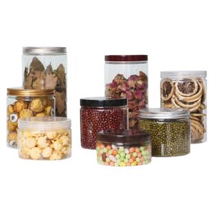 透明盖pet塑料瓶干果食品密封包装罐饼干点心盒蜂蜜罐储物家用