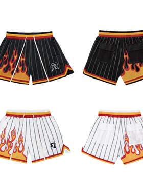 RESERFF短裤网眼印花美式