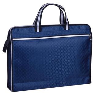 百利文手提文件袋帆布手拎男女学生补习课办公防水装资料袋孕产检档案收纳袋拉链多层大容量定制公文包B0052