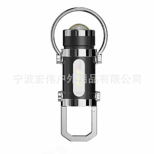多功能工作灯led便携钥匙扣灯超亮迷你手电筒防水充电cob强光远射