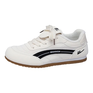 回力新款德训鞋女加绒保暖小白鞋2025冬季棉鞋百搭休闲学生运动鞋