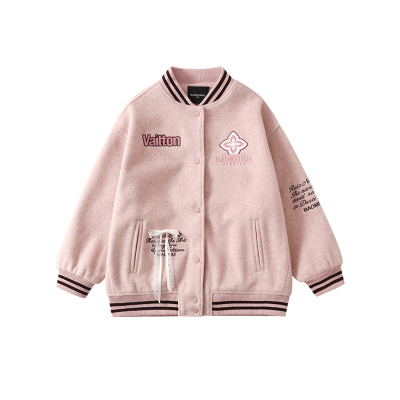 女童加厚棒球服秋冬季