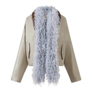 SULTRY VIRGIN 2025秋冬新款复古毛毛领外套女时尚百搭棉服外套