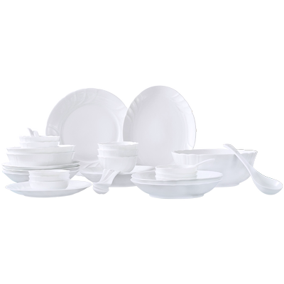 纯白餐具可进微波炉洗碗机