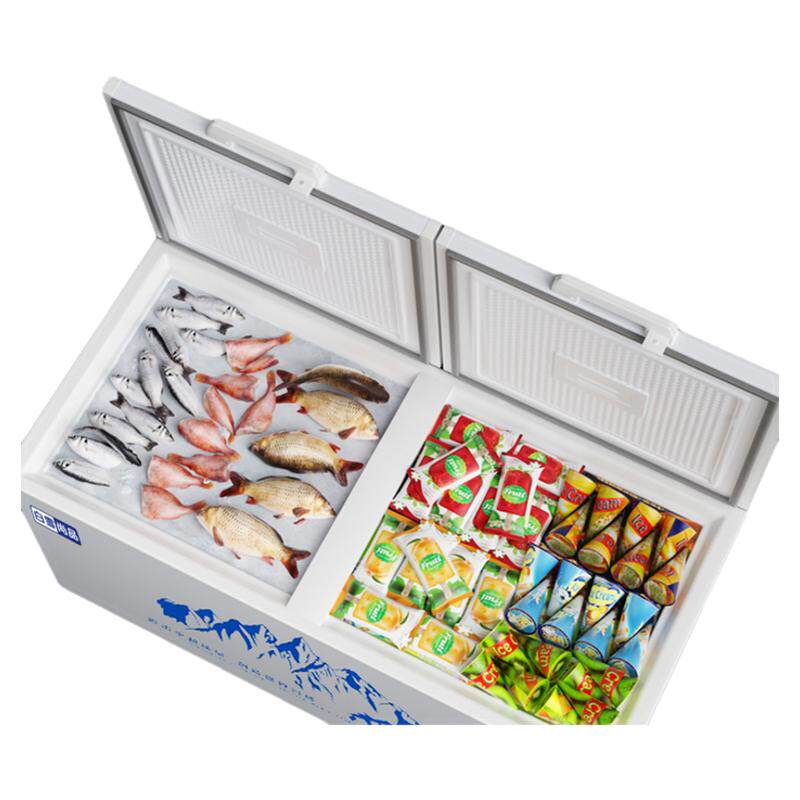 白雪尚品商用大容量卧式冷冻柜保鲜柜一级能效单温双温冷藏展示柜