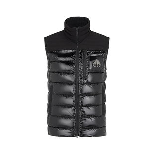 MOOSE KNUCKLES 男士拼接立领小剪刀羽绒马甲背心