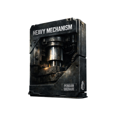 重型机械液压驱动锁定声音效 Penguin Grenade Heavy Mechanism