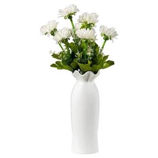 简约现代陶瓷花瓶北欧客厅餐桌插花装饰摆件玫瑰花水养花瓶