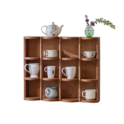 实木壁挂展示架墙上多宝阁博古架