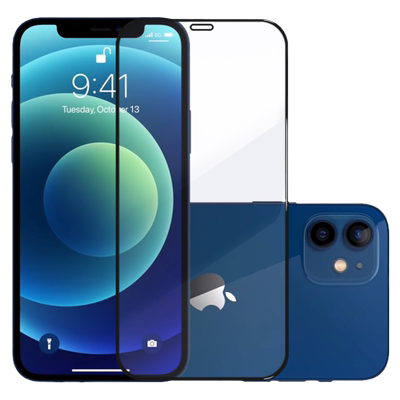 micimi 适用于苹果iPhone12/Pro/max/mini钢化膜大猩猩高铝二强玻璃高清大弧手机全屏AR增透防指纹贴米西米