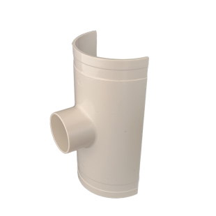 PVC开口三通补漏片200排水管补漏抢修三通160110 75变径50哈夫节