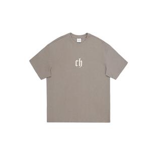 CH丨复古短袖T恤男夏美式宽松纯棉情侣半袖男生潮牌圆领透气上衣