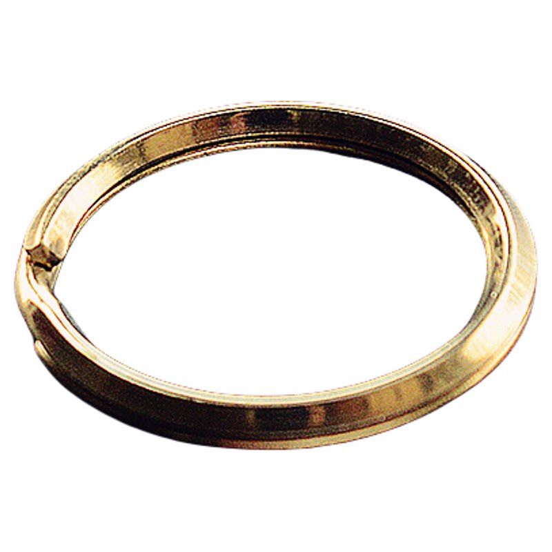 纯铜复古双层钥匙扣圈光圈平圈钥匙环结实黄铜实用款30mm25mm20mm