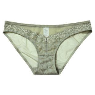 法式高级贵妇蕾丝内裤女性感优雅透明透气纯棉档大码低腰三角裤