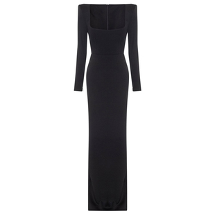 舞台晚礼服女2025新款高端气质主持人简约连衣裙派对宴会年会长裙