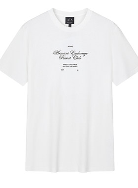 阿玛尼男士时尚休闲纯棉短袖T恤