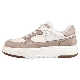 【许嵩同款】BOSSSUNWEN新品厚底休闲板鞋男增高运动小白鞋