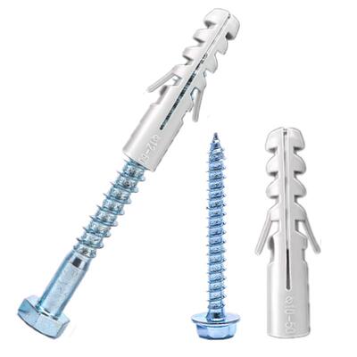 灰色塑料膨胀管尼龙胶塞膨胀钉