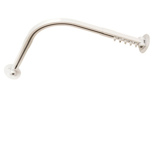 弧形轨道折叠浴帘高档浴室杆免打孔卫生间洗澡防水帘淋浴隔断浴罩