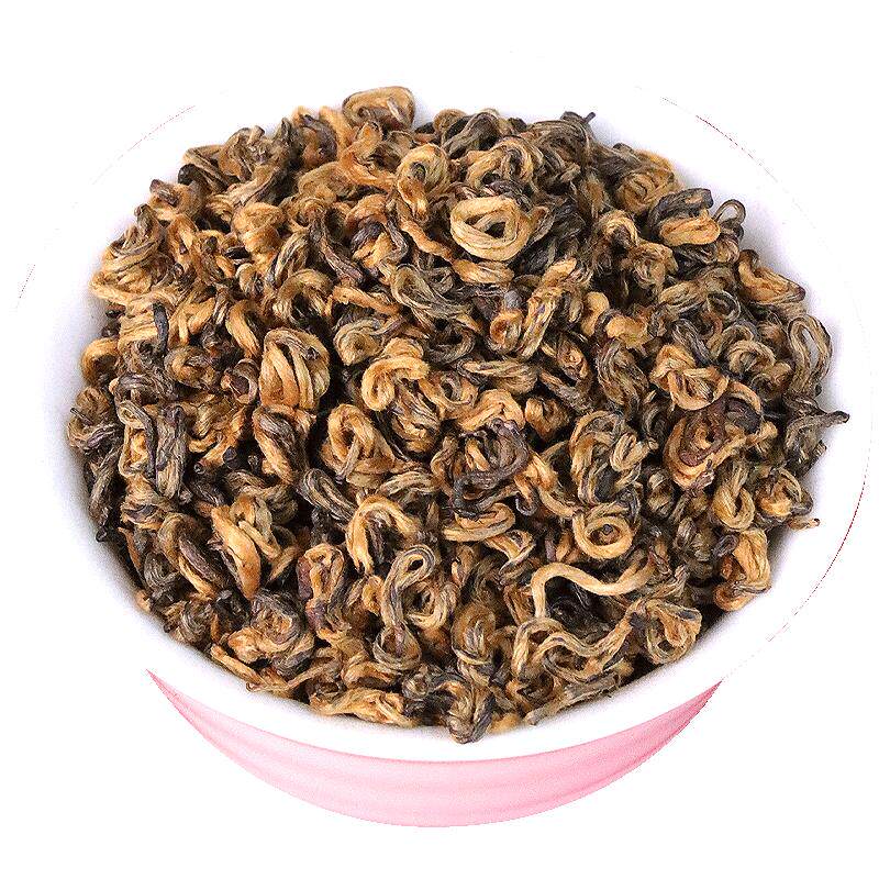 铁线金螺浓香型特级滇红茶小泡袋
