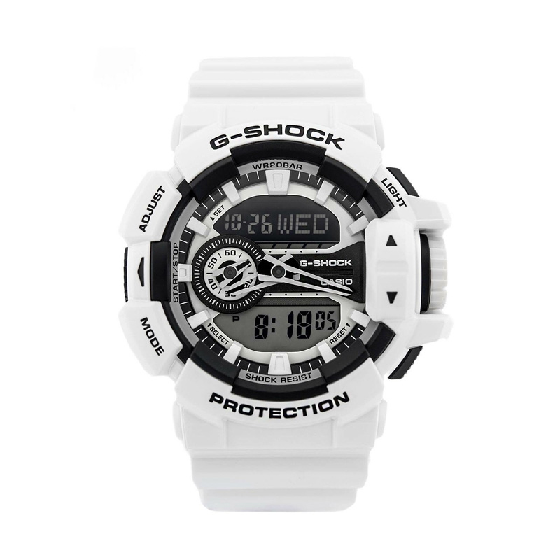 卡西欧G-SHOCK手表防水运动白武士男表GA-400-7A/1A/1B/HR/GB/HR