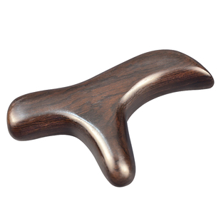 足底穴位棒足疗三角雀按摩器刮痧檀木点穴锥脚底经络拨筋疏通工具