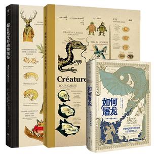 【精装3本】如何屠龙(常规版无夜光无刷边)+博物学家神秘动物(刷边版)+超自然变形动物(刷边版)中世纪英雄冒险指南
