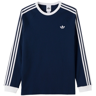 Adidas阿迪达斯正品男士长袖打底衫秋季新款三叶草长袖T恤KT5066