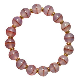 天然红玛瑙手链紫罗兰朱砂一线药师天眼天珠民族风老形女款闺蜜