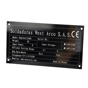 配电箱铭牌不锈钢标牌阀门金属模具路灯杆牌UV固定资产牌铝牌定做