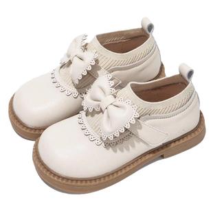 女童公主鞋皮鞋2024春秋新款软底儿童小皮鞋女春季英伦风防滑单鞋